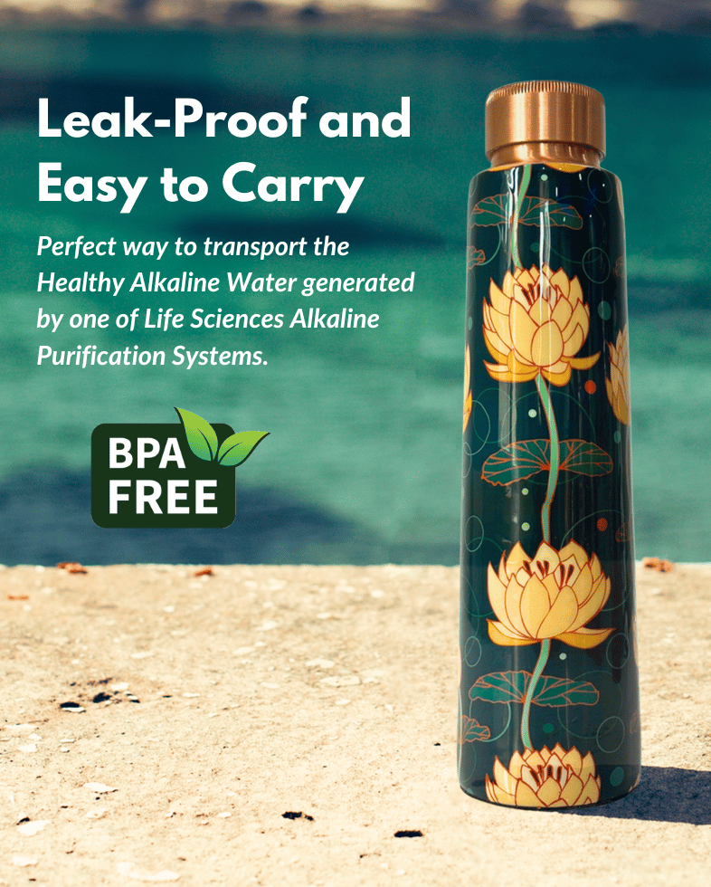 Advantages of Lotus Flower Design Copper Water Bottle
