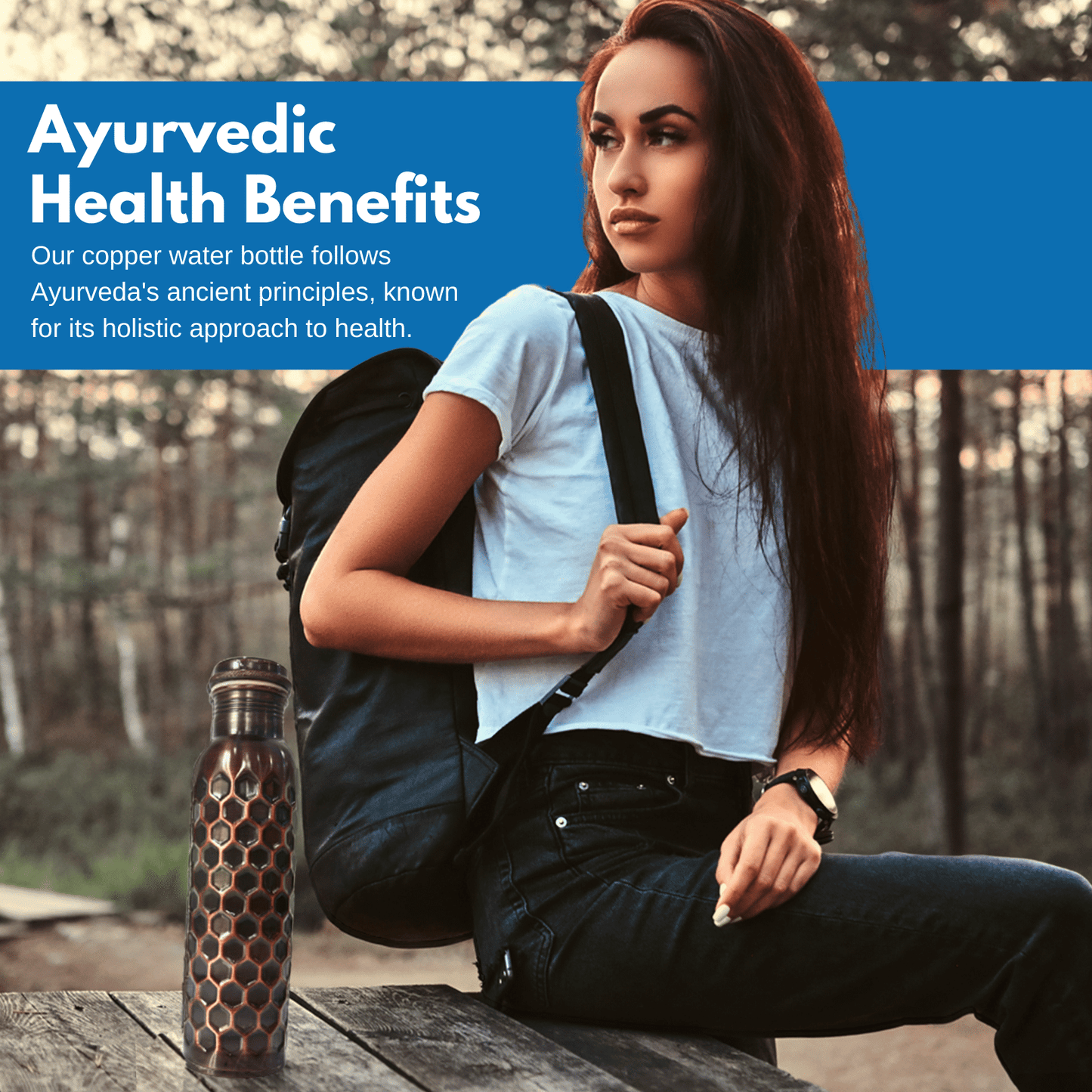 Black Copper Bottle Follow Ayurvedic Ancient Principle