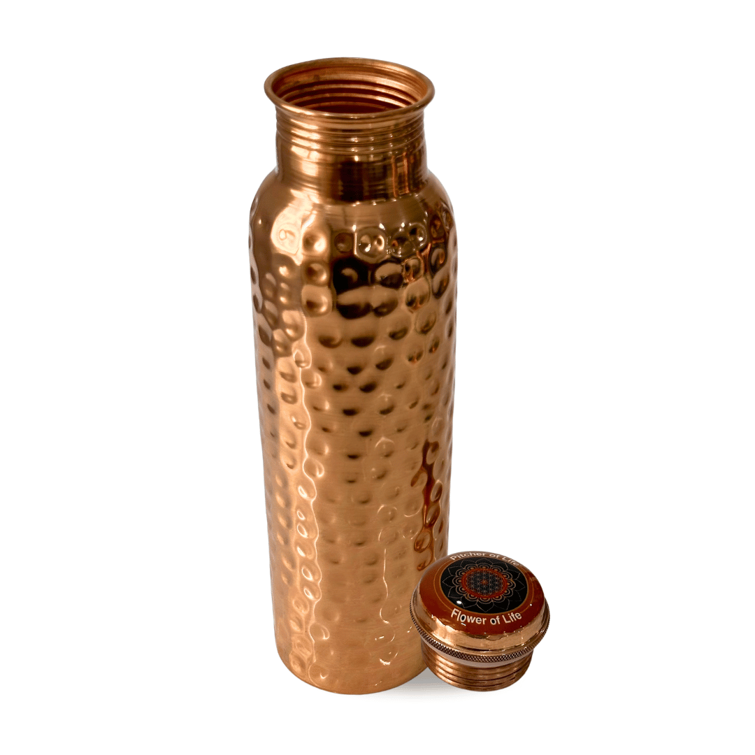 Structure of Pounded Copper water Bottle