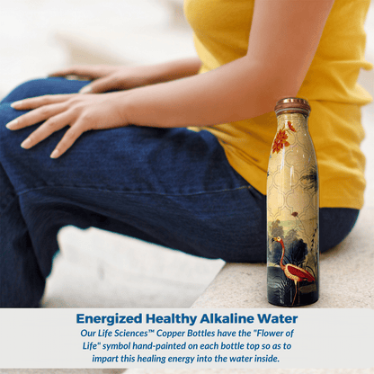 Energized Healthy Alkaline Water with copper bottle