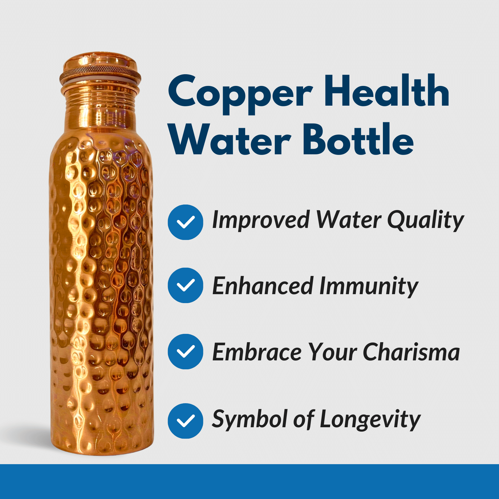 Feature of Copper Pounded Water Bottle