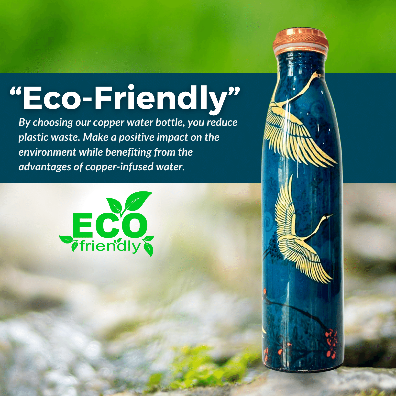 Environment Friendly Igert Water Copper Bottle